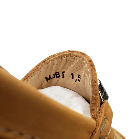 Marc Joseph | NIB Lexington Tan Nobuck Preppy Classic Leather Loafers Girl's 1.5