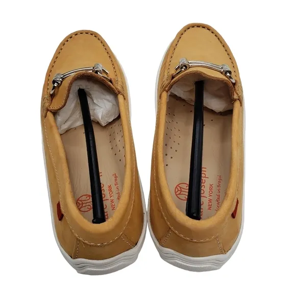 Marc Joseph | NIB Lexington Tan Nobuck Preppy Classic Leather Loafers Girl's 1.5