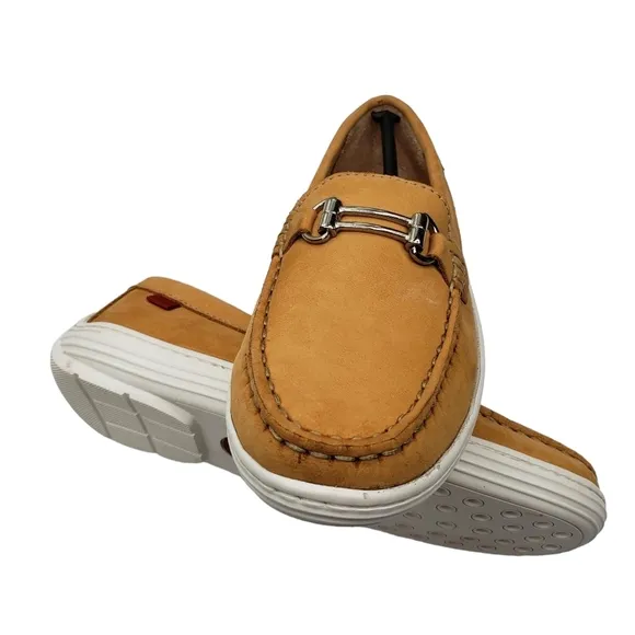 Marc Joseph | NIB Lexington Tan Nobuck Preppy Classic Leather Loafers Girl's 1