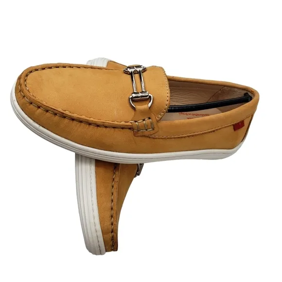 Marc Joseph | NIB Lexington Tan Nobuck Preppy Classic Leather Loafers Girl's 1