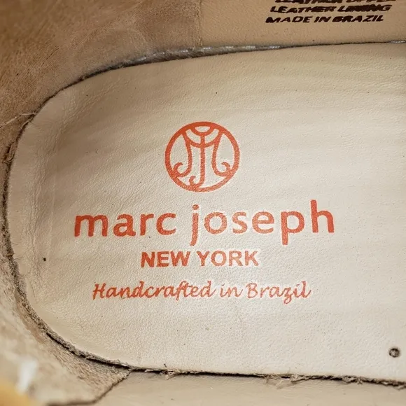 Marc Joseph | NIB Lexington Tan Nobuck Preppy Classic Leather Loafers Girl's 3.5