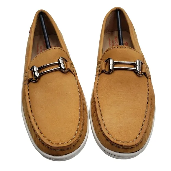 Marc Joseph | NIB Lexington Tan Nobuck Preppy Classic Leather Loafers Girl's 3.5