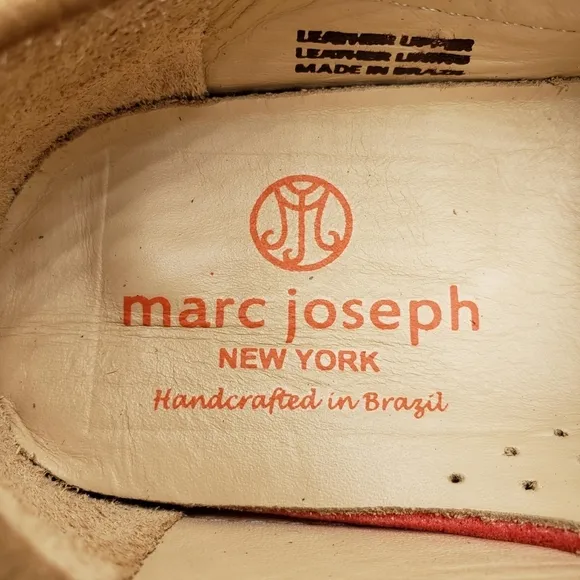 Marc Joseph | NIB Mott St Porcelain Nobuck Silver Grommet Loafers Girl's 13.5