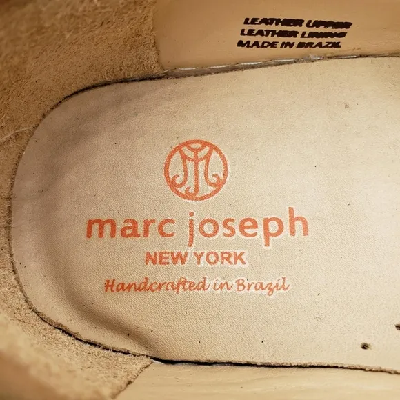 Marc Joseph | NIB Mott St Porcelain Nobuck Silver Grommet Loafers Girl's 5.5