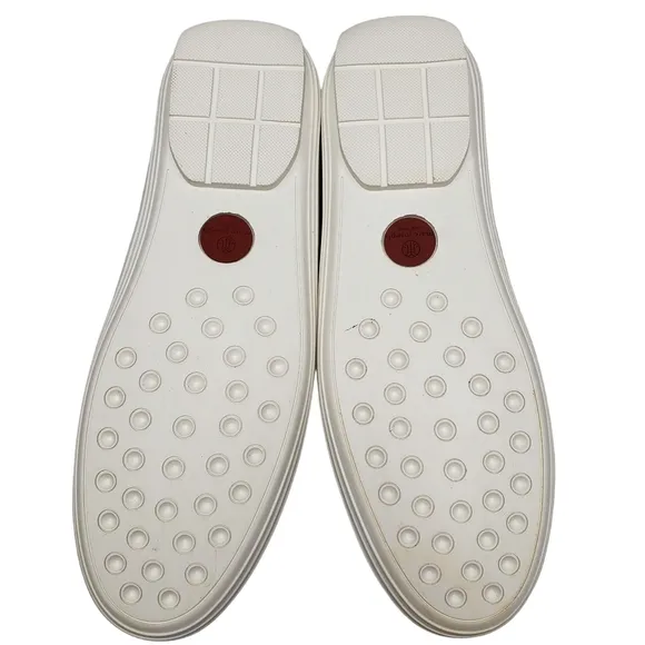 Marc Joseph | NIB Mott St Porcelain Nobuck Silver Grommet Loafers Girl's 5.5