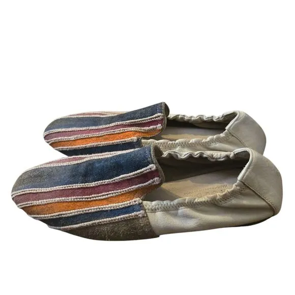 Marco Delli Size 39, US 8 Italy Taylor Flat Saddle Shoe Multicolored Luxury