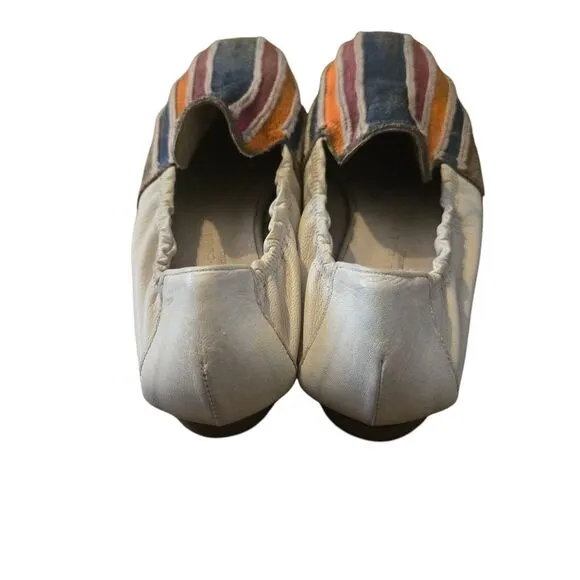 Marco Delli Size 39, US 8 Italy Taylor Flat Saddle Shoe Multicolored Luxury
