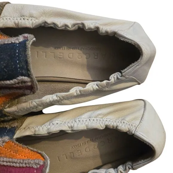 Marco Delli Size 39, US 8 Italy Taylor Flat Saddle Shoe Multicolored Luxury