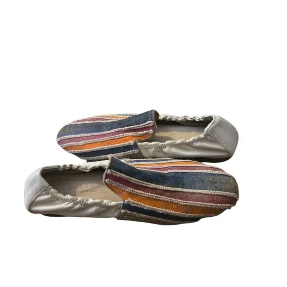 Marco Delli Size 39, US 8 Italy Taylor Flat Saddle Shoe Multicolored Luxury