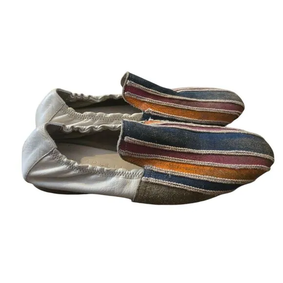 Marco Delli Size 39, US 8 Italy Taylor Flat Saddle Shoe Multicolored Luxury