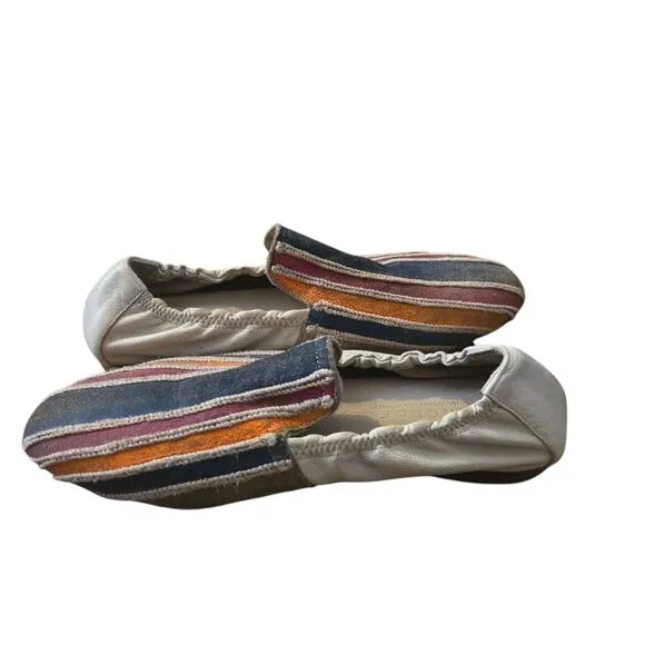 Marco Delli Size 39, US 8 Italy Taylor Flat Saddle Shoe Multicolored Luxury