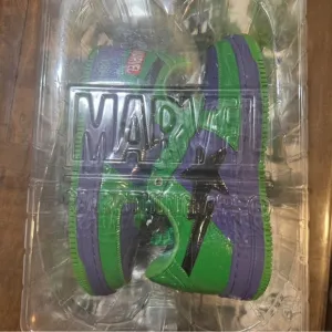 Marvel Green and Purple Sneakers Bold Superhero Design