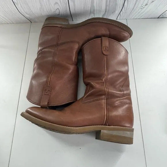 Mason Shoe Men’s Oil Resistant Brown Leather Boots Size 11 (READ)