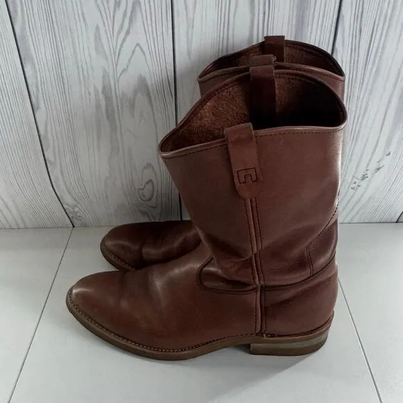 Mason Shoe Men’s Oil Resistant Brown Leather Boots Size 11 (READ)