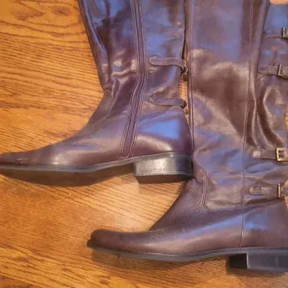 Matisse Brown Distressed Genuine Leather Tall Shoes Boots Size 8