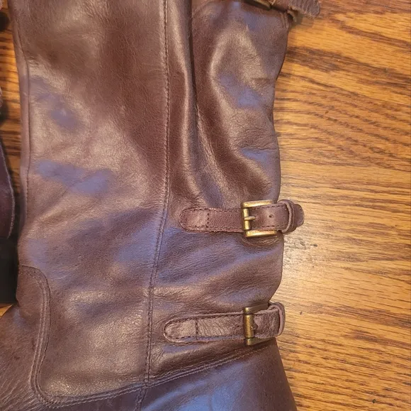 Matisse Brown Distressed Genuine Leather Tall Shoes Boots Size 8