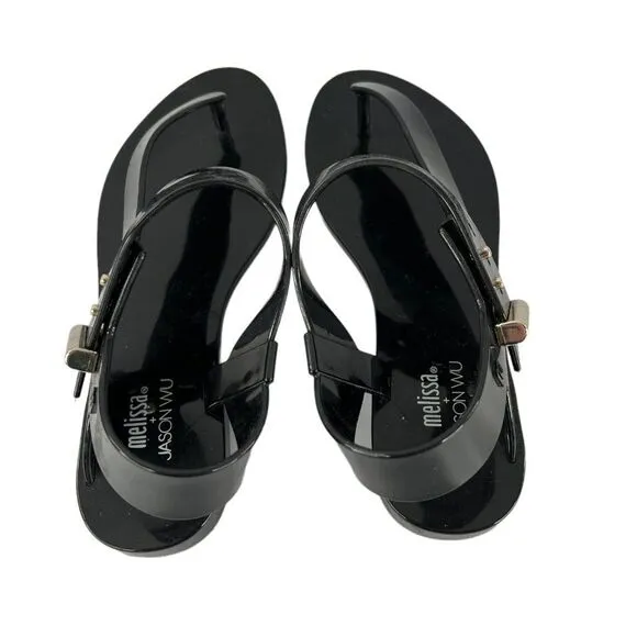 Melissa &amp; Jason Wu Black Charlotte Sandals Size 5