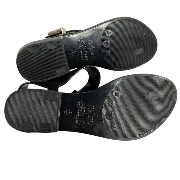 Melissa &amp; Jason Wu Black Charlotte Sandals Size 5