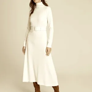 Melissah Knit Midi Dress - Brand New - NEVER WORN - White