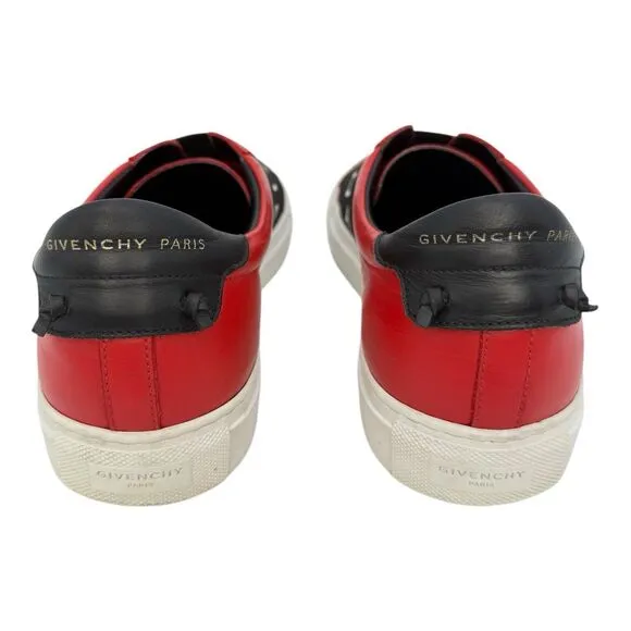 Men Givenchy Red/Black US Size 9 EU 42 Urban Street Sneakers Limited Edition