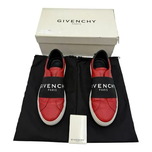 Men Givenchy Red/Black US Size 9 EU 42 Urban Street Sneakers Limited Edition