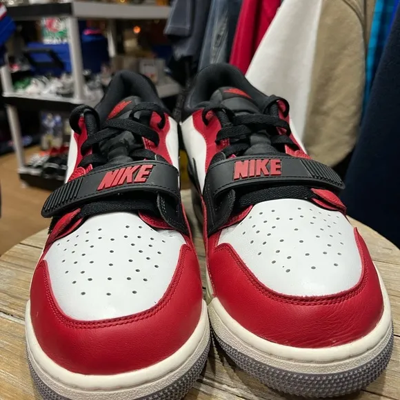 Mens Air Jordan Legacy 312 Low Black Varsity Red White