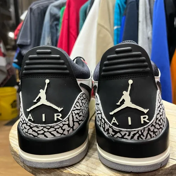 Mens Air Jordan Legacy 312 Low Black Varsity Red White