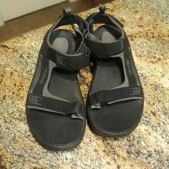 MEN'S TEVA 4289 M MINAM BLACK SPORT EVERYDAY SANDALS $80 US 11