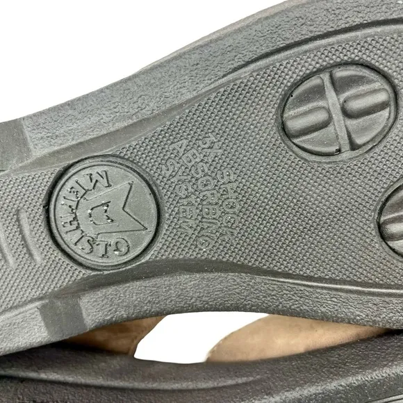 Mephisto Brown Leather Sandals with Adjustable Straps
