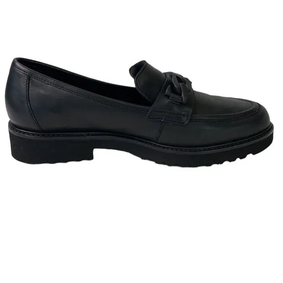 Mephisto New! Salka Loafer Low Lug Heel Lightweight Full-Grain Leather Preppy