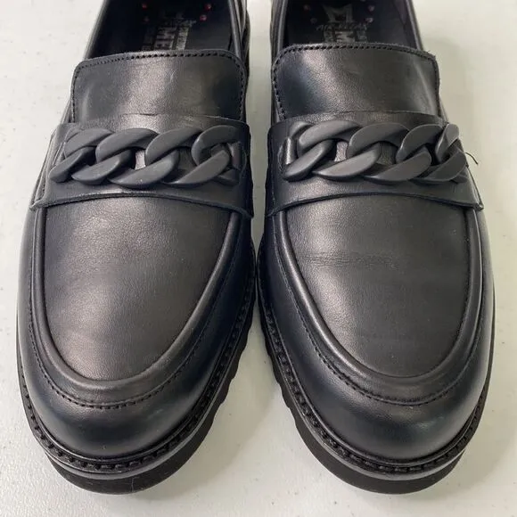 Mephisto New! Salka Loafer Low Lug Heel Lightweight Full-Grain Leather Preppy