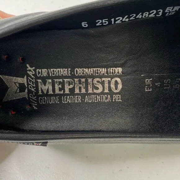 Mephisto New! Salka Loafer Low Lug Heel Lightweight Full-Grain Leather Preppy