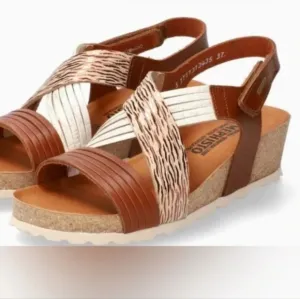 Mephisto Women's 7.5 Sandals Renza Strap-on Open-back Full Grain Leather New
