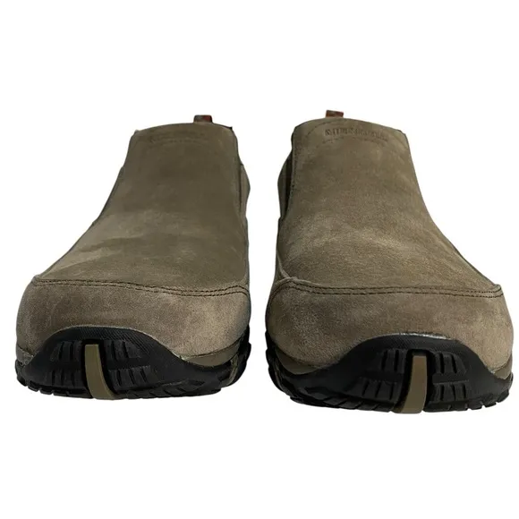 Merrell Brown Loafers Slip-Ons Suede Finish Size 12 Comfortable Shoes Neutral