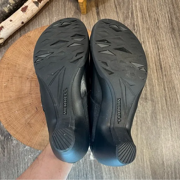 *Merrell | Harness Heels Ankle Boots in Black J48736 1349558 Size 8