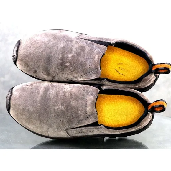 Merrell Jungle Moc Women's Pewter Loafers Shoes Size 8.5 Suede Gray