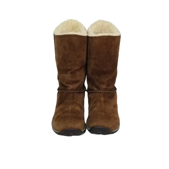 Merrell Womens Primo Stitch High Sherpa Lined Boots in Chestnut Womens Size 7