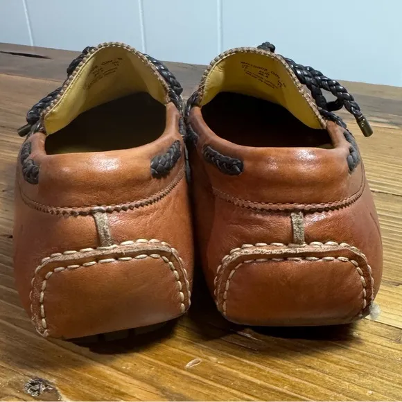Michael Bastian Men’s Roberson Driver Leather, Tie Brown Casual Loafers Size 12M