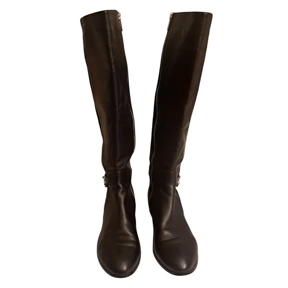 Michael Kors Hamilton Leather Riding Boot