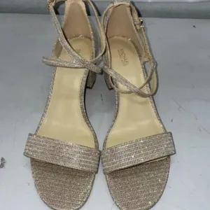 Michael Kors Women's Size 8.5M Pale Gold Serena Flex Dress Sandals