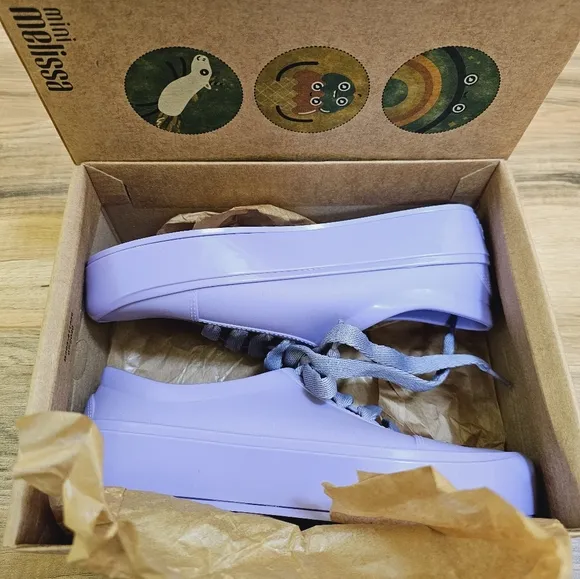 Mini Melissa Street lilac sneakers, size US 4