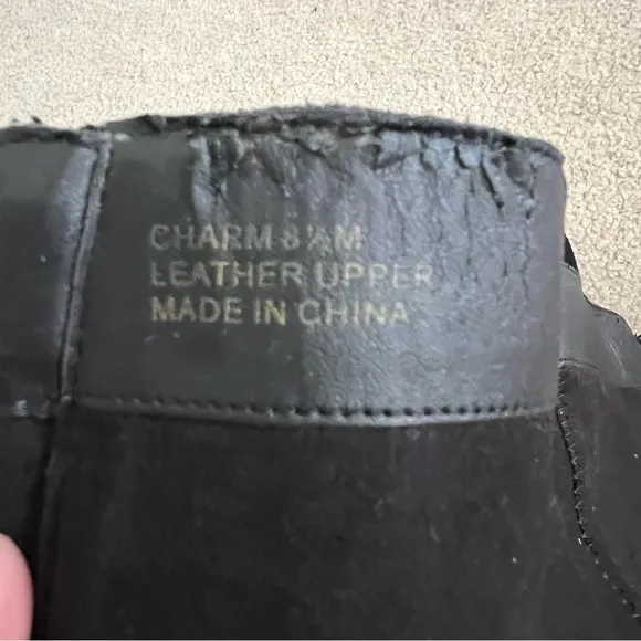 Modern Vice “Charm” Tall Black Suede Boots Full Zipper in Back