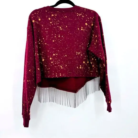 Modish Rebel Sweatshirt Whiskey Pullover Country Size S