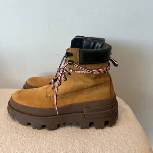 Moncler Black and Green Interior Boots