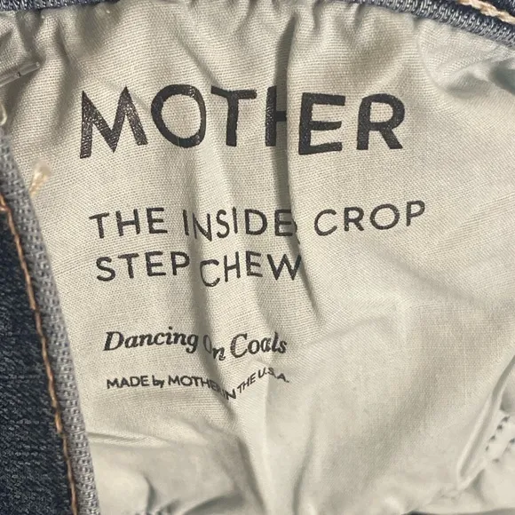 MOTHER The Insider Crop Step Chew Jeans in Dancing On Coals