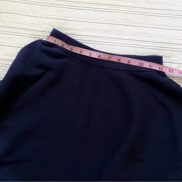 MOUSSY Reversible Knit Prep School Mini Skirt in Navy and Green size Small or 1