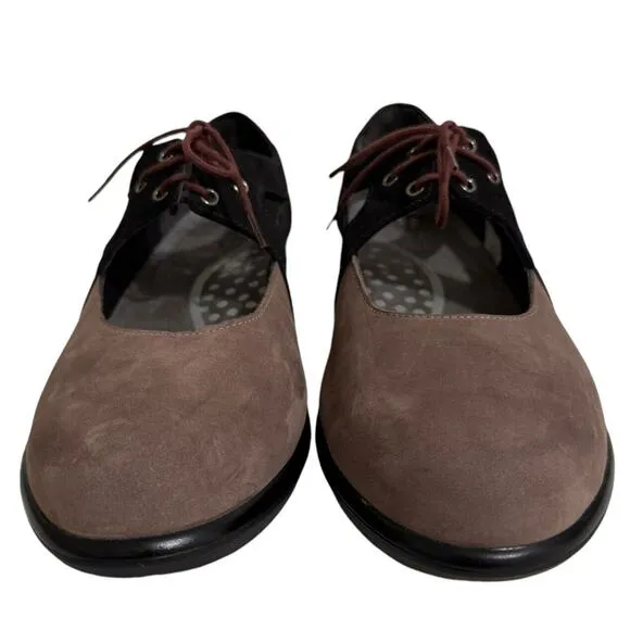 Naot Alisio Lace Front Shoes Loafers Women Sz 42/11 Colorblock Nubuck $195