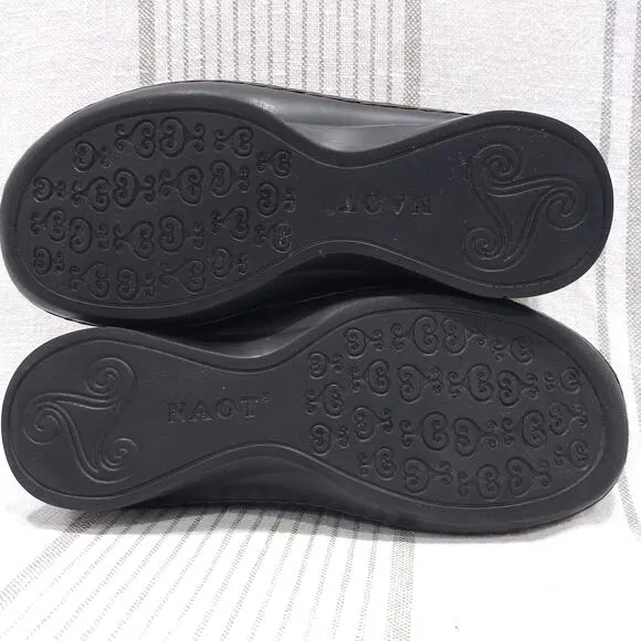 NAOT Shoes Womens 8.5 EU 39 Tone Mary Jane Brown Round Toe Comfort Teacher Flats