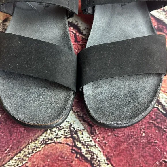 NAOT Women's, Larissa Low Heel Sandals Black 37 US size 6 new