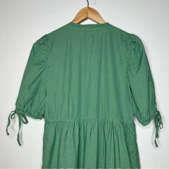 NATION LTD. Anthropologie Green Dustin Romantic Midi Dress Size Small